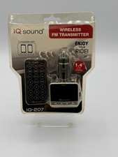Brand NEW IQ Sound Wireless FM Transmitter IQ-207 iPhone Compatibility