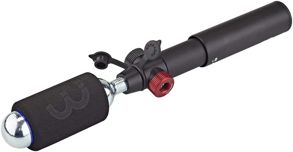 BBB CO2-Pumpe Mini Blaster Minipumpe BMP-33S schwarz mit 2er Ballon - Bild 3 von 4