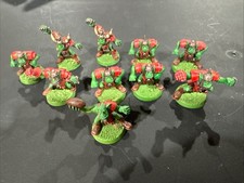 A30184 WARHAMMER BLOOD BOWL OOP ORKS ORCLAND RAIDERS CUST TEAM OOP PLASTIC BLACK