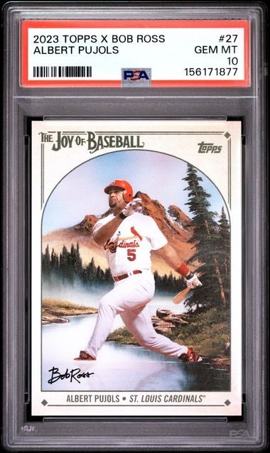 #27 Albert Pujols St. Louis Cardinals 2023 Topps Bob Ross PSA 10