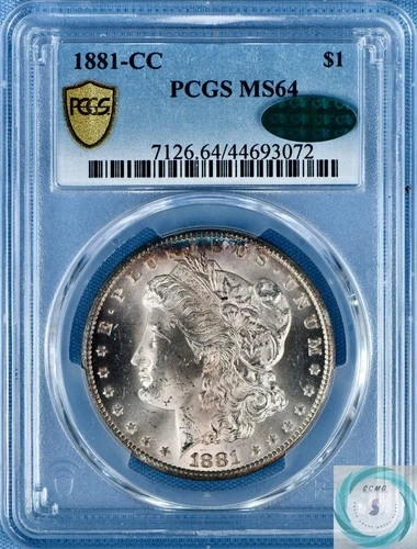 1881-CC Morgan Dollar PCGS MS64 w/CAC - Lustrous & Attractively Toned