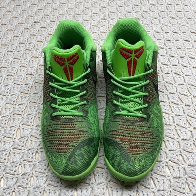 Nike Kobe Mamba Rage Grinch Sneakers Men's Size 7 Green Red OG