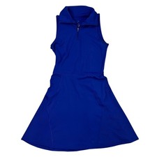 Sincerely Jules Active Dress Womens Size XS Blue 1/4 Zip Tennis Golf Sleeveless