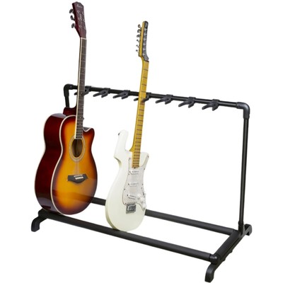Guitar Stand 7 Holders Foldable Guitar Stand Rack Multi Guitar Stand Display ...