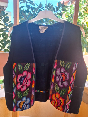 Vintage Weste Handmade Guatemala | Boho Style Vest | Trame d Orizzonte 