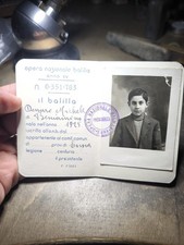 WW2 Italian Balilla Personal Id Card Sicily