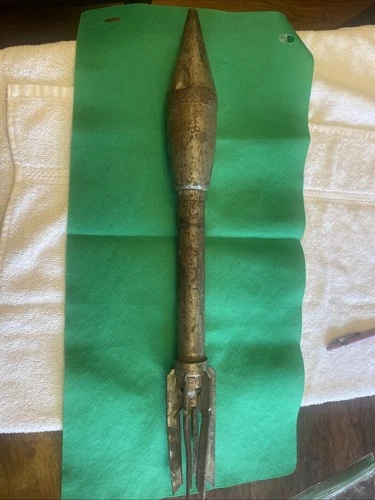 Original US Military WW2 Anti Tank Rocket EMPTY Practice Bazooka Rocket M7A1