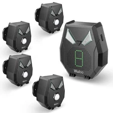 Wuloo 1/3 Mile Solar Driveway Alarms Motion Sensor Detectors Customized Melodies