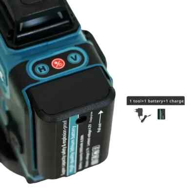 16Lines Laser Level 12V Lithium-Ion Self-Leveling 360° 3-Plane Green Laser Level