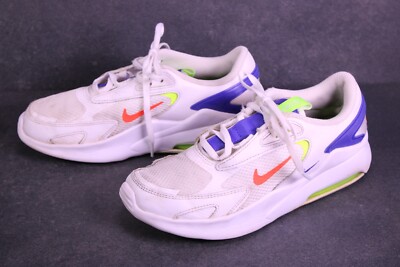 Nike Sneaker Air Max Bolt Damen Sportschuhe Gr. 38,5 weiß bunt neon Mesh BS513