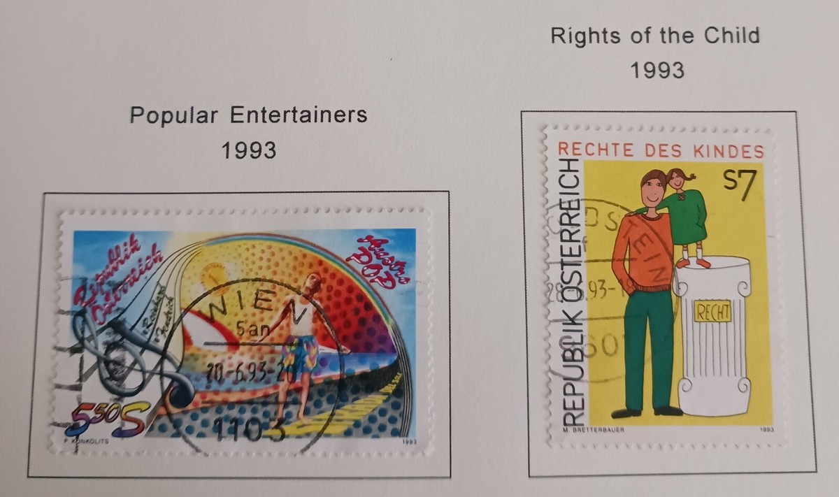 Austria 1993 Hundertwasser Stamps - Complete Set 2111,2112 MNH (Never Hinged) For Collectors