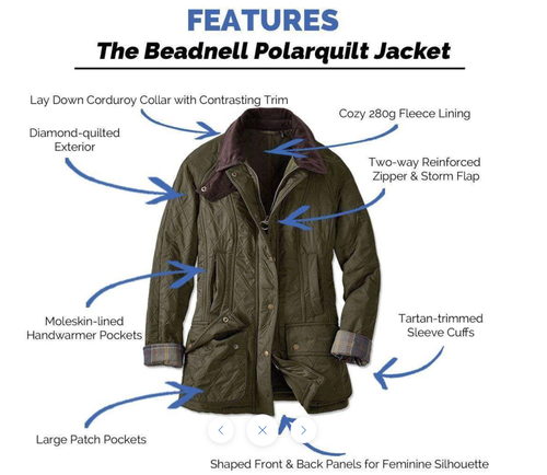BEADNELL Polarquilt Jacket MSRP 