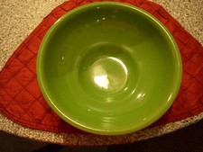 Vintage Fiesta Chartruese 9.5 Inch Round 3.75 Inch Deep Serving Bowl