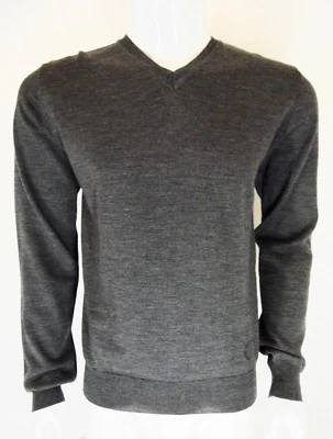 Pulls Homme Versace Collection, Gris ,Taille M ,laine ,col V - Photo 1/4