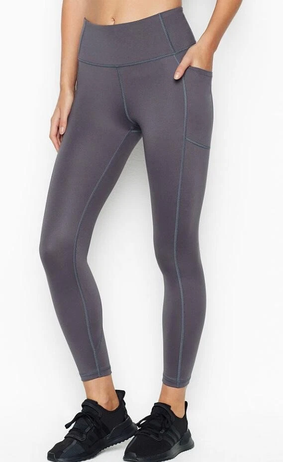 Victoria Secret Women's Leggings Regular High Rise In Tornado Grey