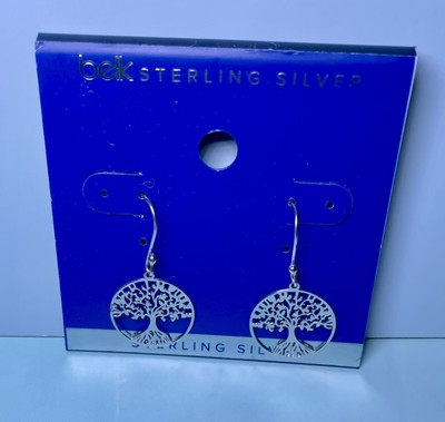 Tree of Life Sterling Silver Dangle Belk Silverworks Earrings