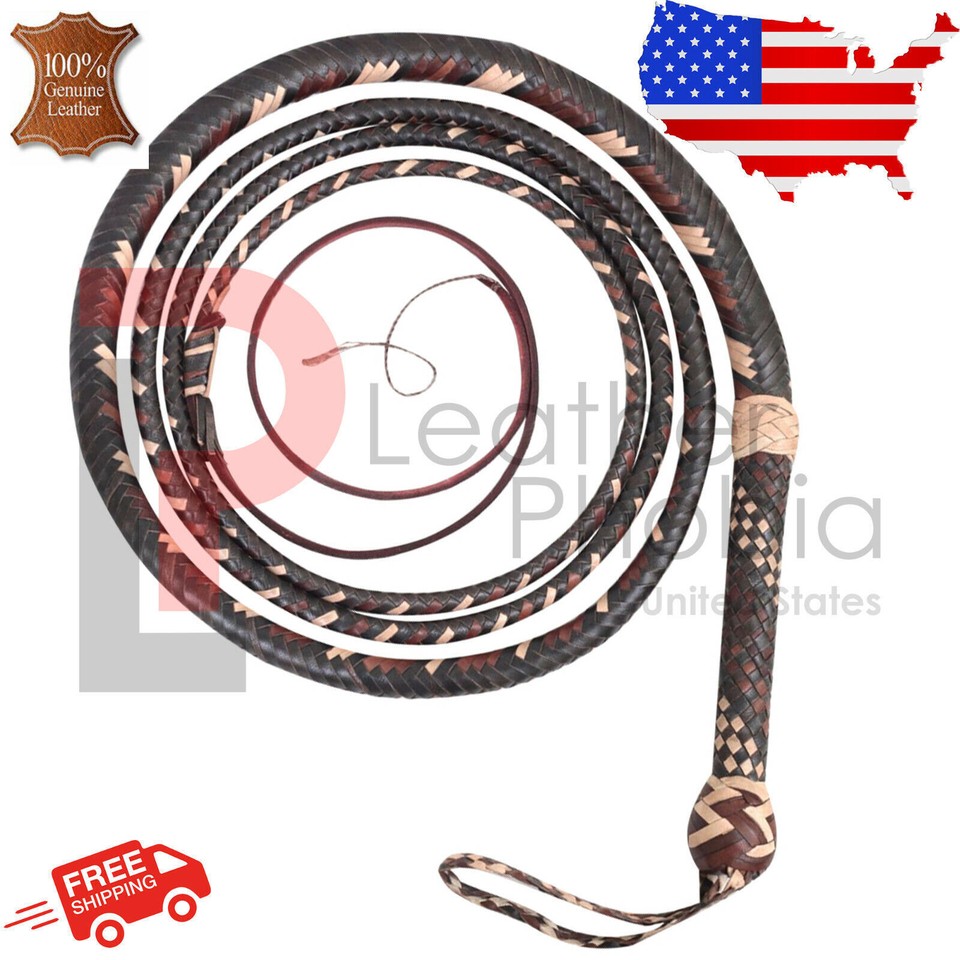 Kangaroo Hde Leather BULL WHP 04 to 16 Feet Long 16 Plats ndana