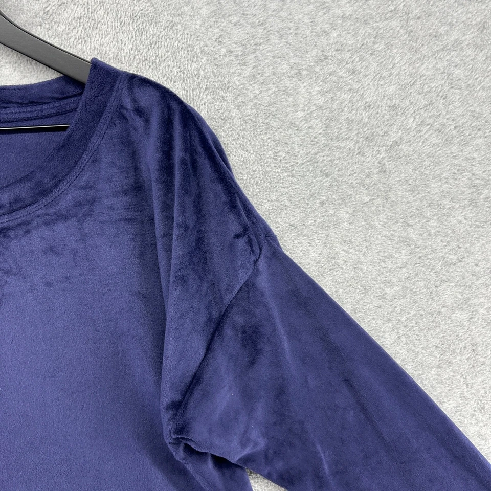 Suéter Cuddl Duds para mujer talla grande pequeño púrpura ultra felpa terciopelo polar Foto 3 de 4