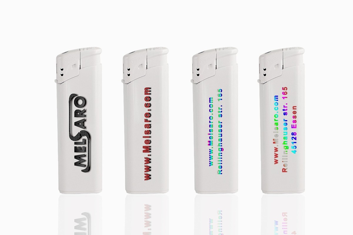 Stika.co Bedruckte Chrom-Stifte – Personalisiert Mit Logo/Text, Werbegeschenk, Rot, 20 Stück