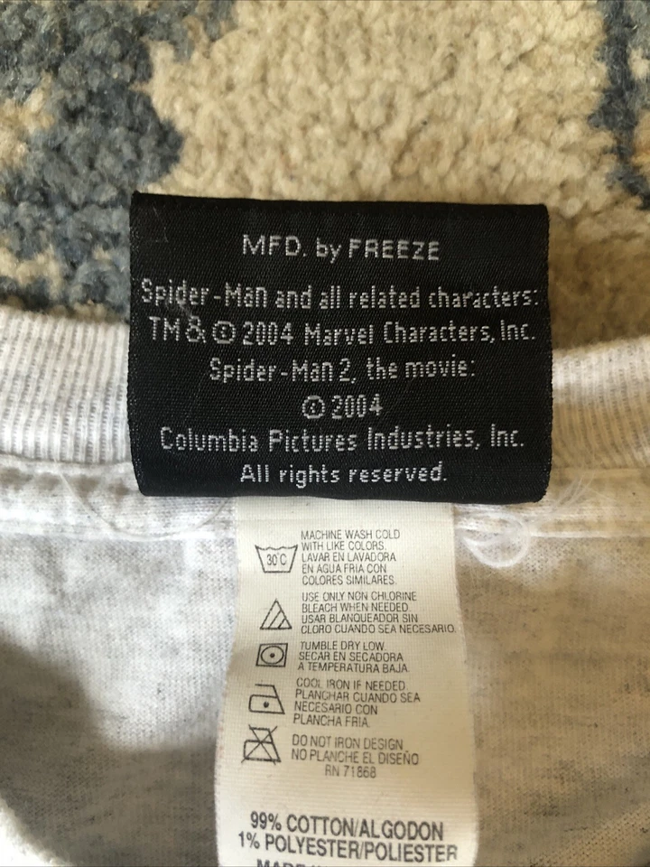 Vintage Spiderman 2 Movie Shirt Youth XL Long sleeve - Image 3 of 4