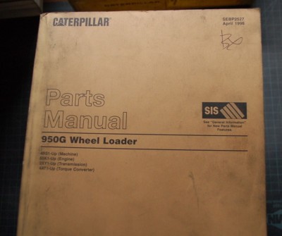 CAT Caterpillar 950G Wheel Loader Parts Manual Catalog 4BS 1998