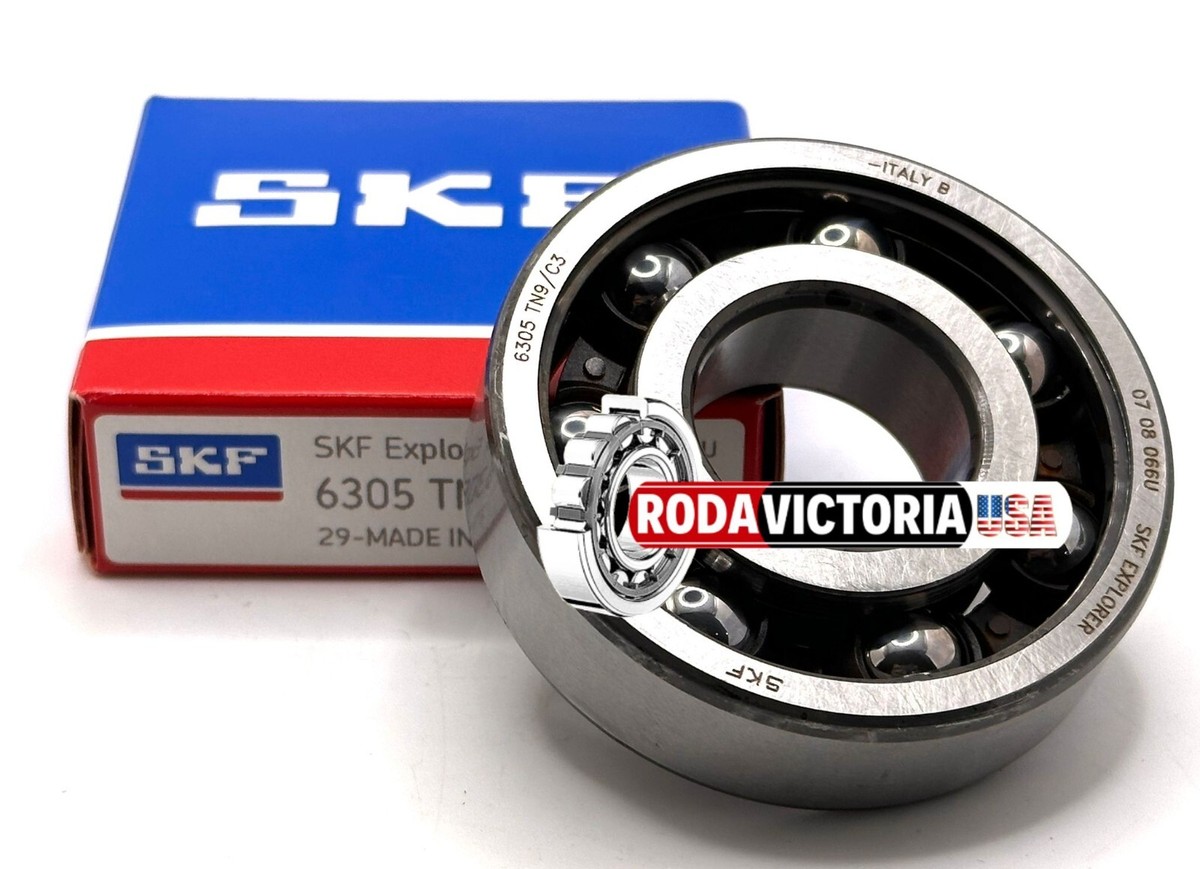 SKF 6305-RS1/C3 - Cuscinetto A Sfera Radiale, 25 ID, In Acciaio - Foto 3