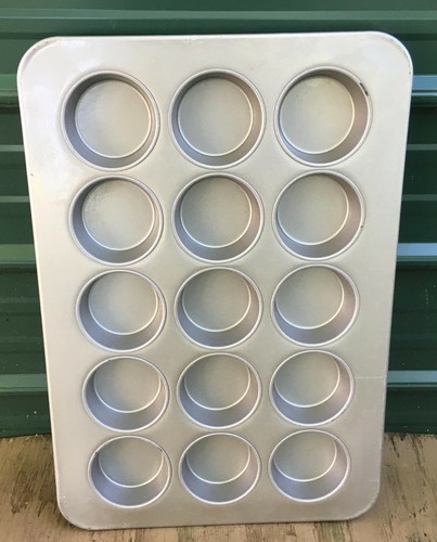Muffin Baking Pan 15 Cup 26 x 18 mini cake cupcake commercial full size 43036