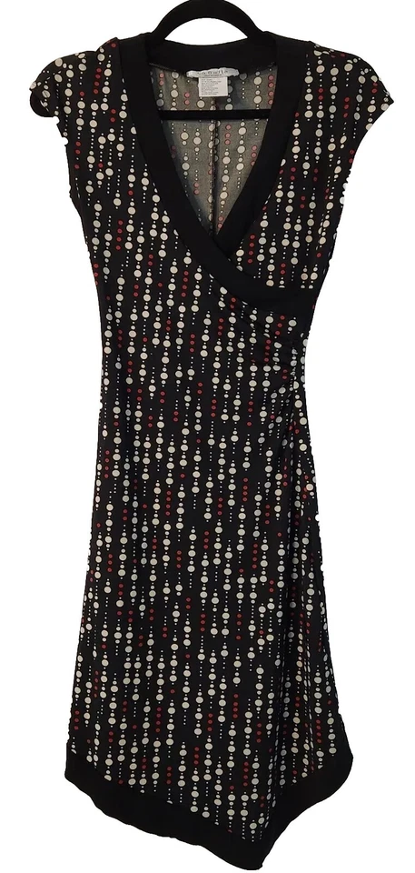 Vestido Vintage La Belle Y2K Pequeño Retro Imitación Envoltura Asimétrico Sin Mangas Elástico Foto 2 de 4