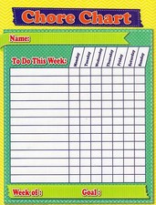 Chore Chart / Planner / Progress Charts - Magnetic Dry Erase Chore Chart