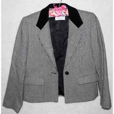 Vintage Lord Taylor Evan-Picone Petites Black/White Union Made Blazer, Petite 6