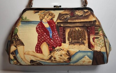 ISABELLA FIORE GLAMPER GLAMMER GIRL HUNTING CAMP FISHING EMBELLISHED HANDBAG 
