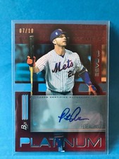 Pete Alonso 2020 Bowman Platinum Red Platinum Cut Auto /10