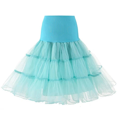 New 26" Retro Net Underskirt 50s Swing wedding Petticoat Rockabilly Tutu Skirt J - Picture 23 of 48