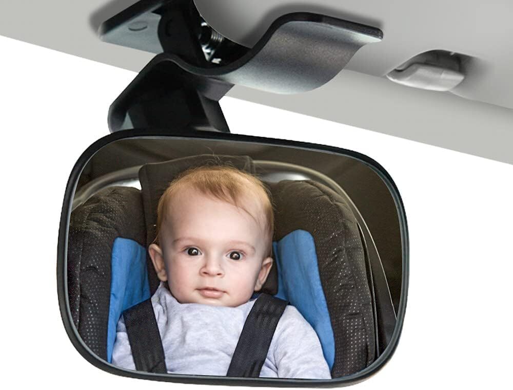 360° Adjustable Baby Rear View Mirror for Safe Car Travel Monitoring-image