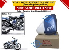 ROYAL ENFIELD CERULEAN BLUE SIDE PANEL WITH S...
