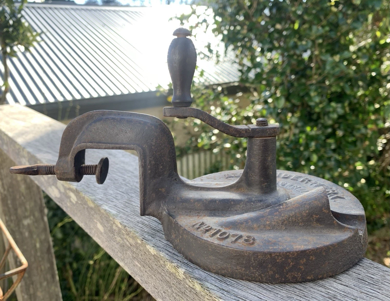 Vintage Bean Cutter Shredder Alexander Werk German Kitchenalia Decor Antique