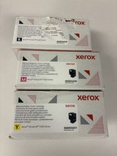 New Lot Of 3 Xerox Genuine Metered Toner Cartridge B/M/Y 006R04648, 4650, 4651