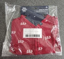 Gap Pet Dog Clothes Red Logo Print Pet Pajama - Large