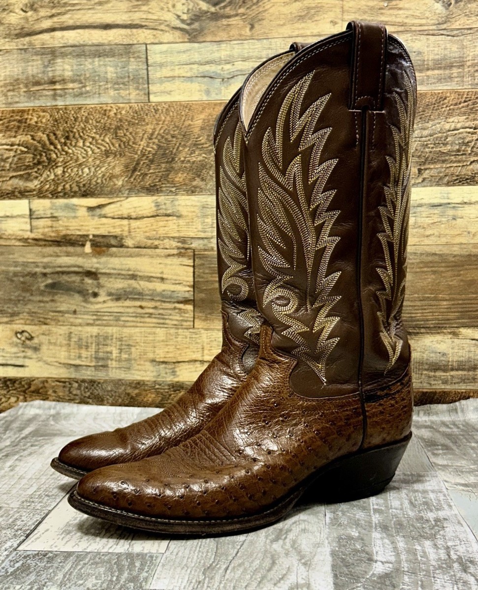 Justin Boots Classic Western Exotic Leather Cowboy Mens Size  display picture 3