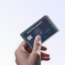Mexican Express Black Holographic Credit Card Sticker Debit Skin Decal Cover