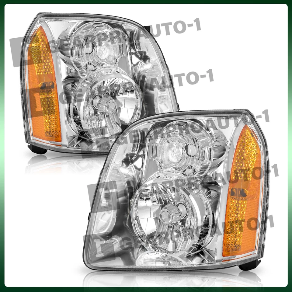 Faros de fábrica para GMC Yukon XL 1500 2500 2007-2014 conjunto Denali diestro+derecho Foto 2 de 4