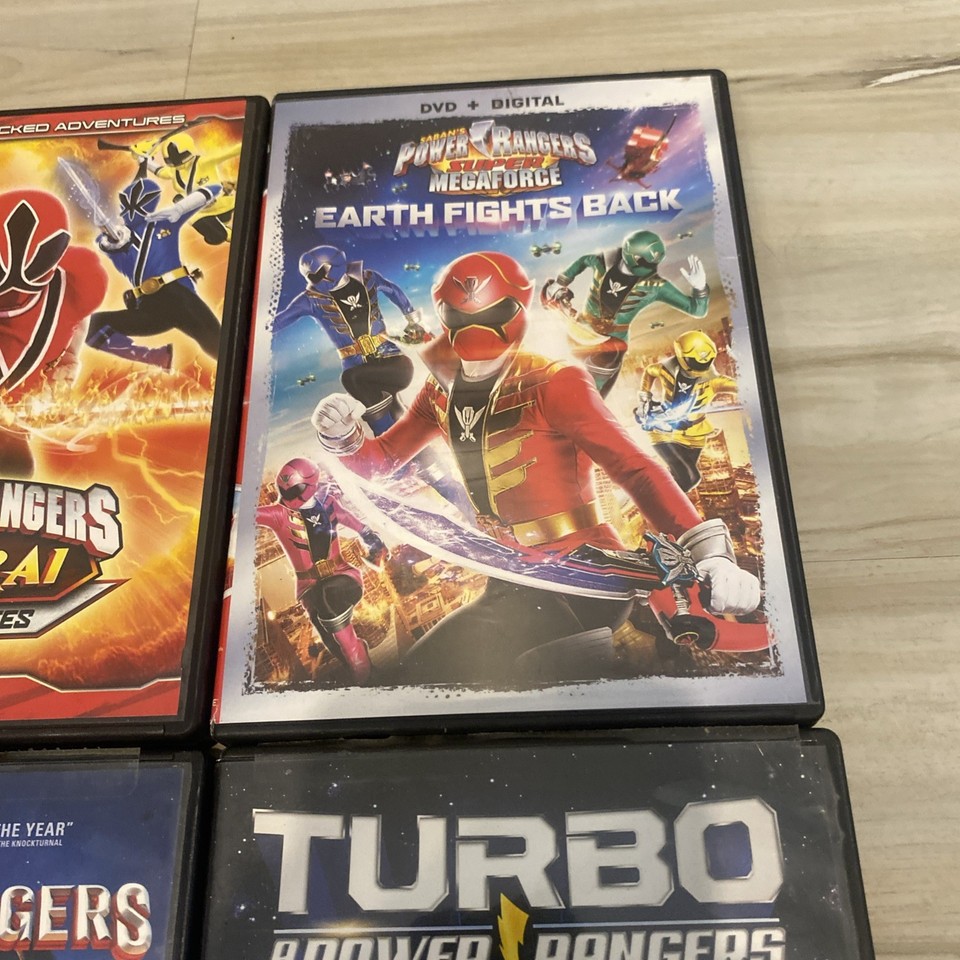 Power Rangers 4 DVD LOT. Super Megaforce: Earth Fights Back, Turbo ...