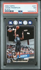 2008 TOPPS BLACK #207 JASON THOMPSON 6/51 PSA 7