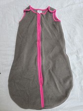 Baby Deedee Sleep Nest Sleeping Sack Mocha Hot Pink Cozy Bag Size M 0-6 months