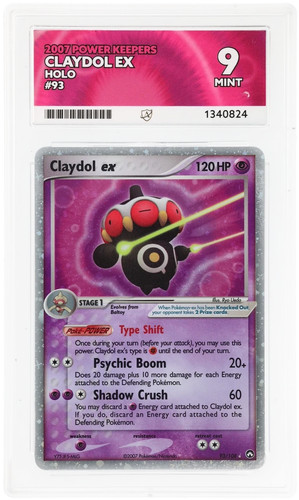 Claydol ex graded ACE 9 for sale on eBay