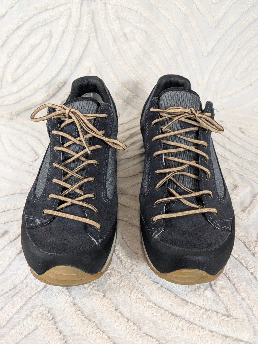 HANWAG Mens Suede Leather Hiking Shoes Size 11.5 Vibram Salt  display picture 1