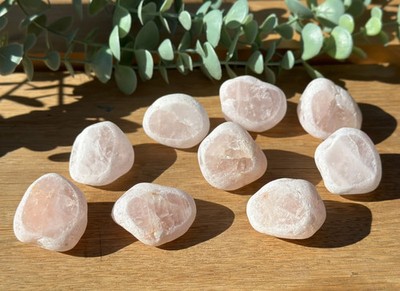 Rose Quartz Ema Egg/Seer Stone/ Window Stone