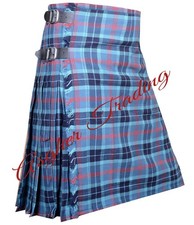 Scottish Handmade Traditional Loch Ness Tartan 8 Yard Kilt  Custom Size kilts
