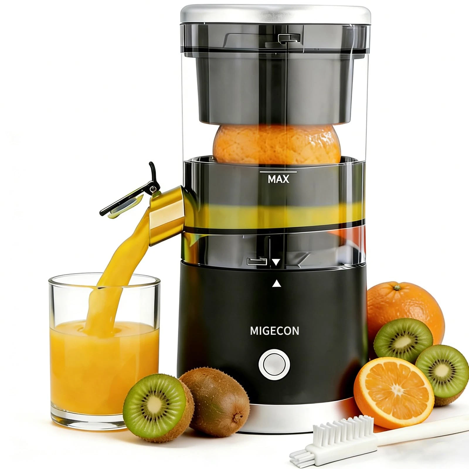 MIGECON Electric Citrus Juicer, Rechargeable Orange Juicer Squeezer with USB ...