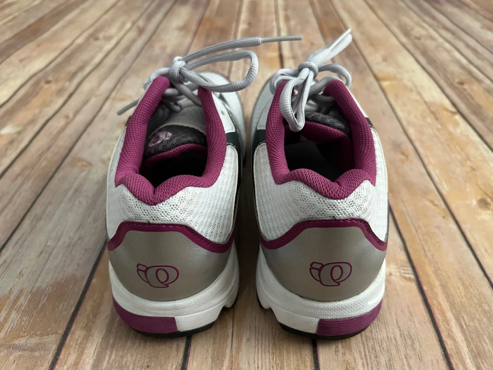 Pearl Izumi X-Road Fuel II Cycling Shoes White Purple Silver Women’s US 10 NWOT - Image 4 of 4